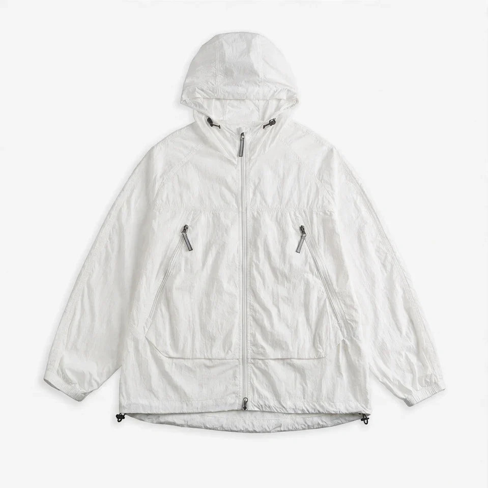 Drift - Unisex Water-Repellent & Windproof Mesh-Vent Lightweight Jacket - White
