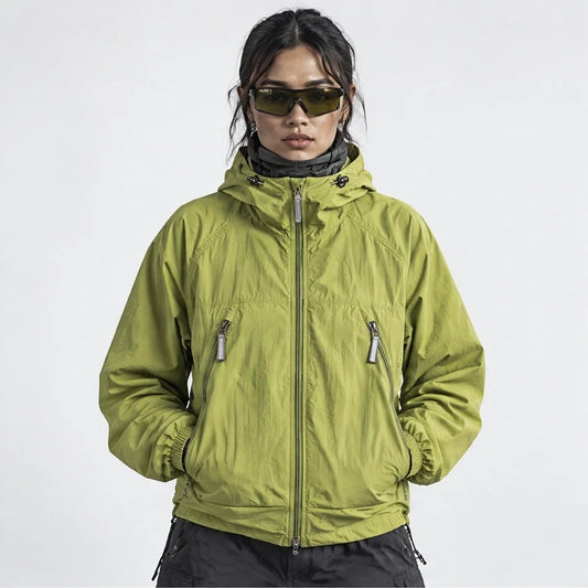 Drift - Unisex Water-Repellent & Windproof Mesh-Vent Lightweight Jacket - Yellow Green