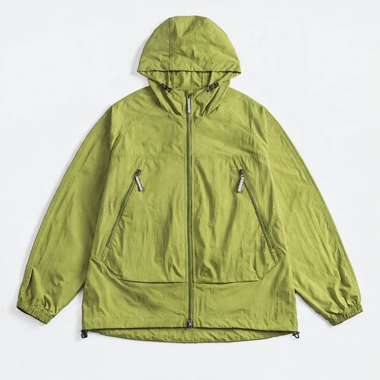 Drift - Unisex Water-Repellent & Windproof Mesh-Vent Lightweight Jacket - Yellow Green
