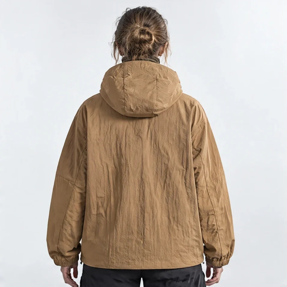 Flurry - Unisex Water-Repellent & Windproof Hooded Lightweight Jacket - Camel