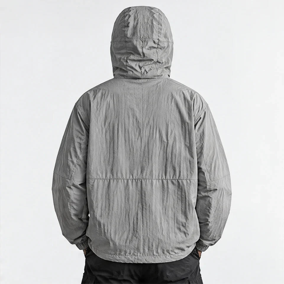 Flurry - Unisex Water-Repellent & Windproof Hooded Lightweight Jacket - Grey