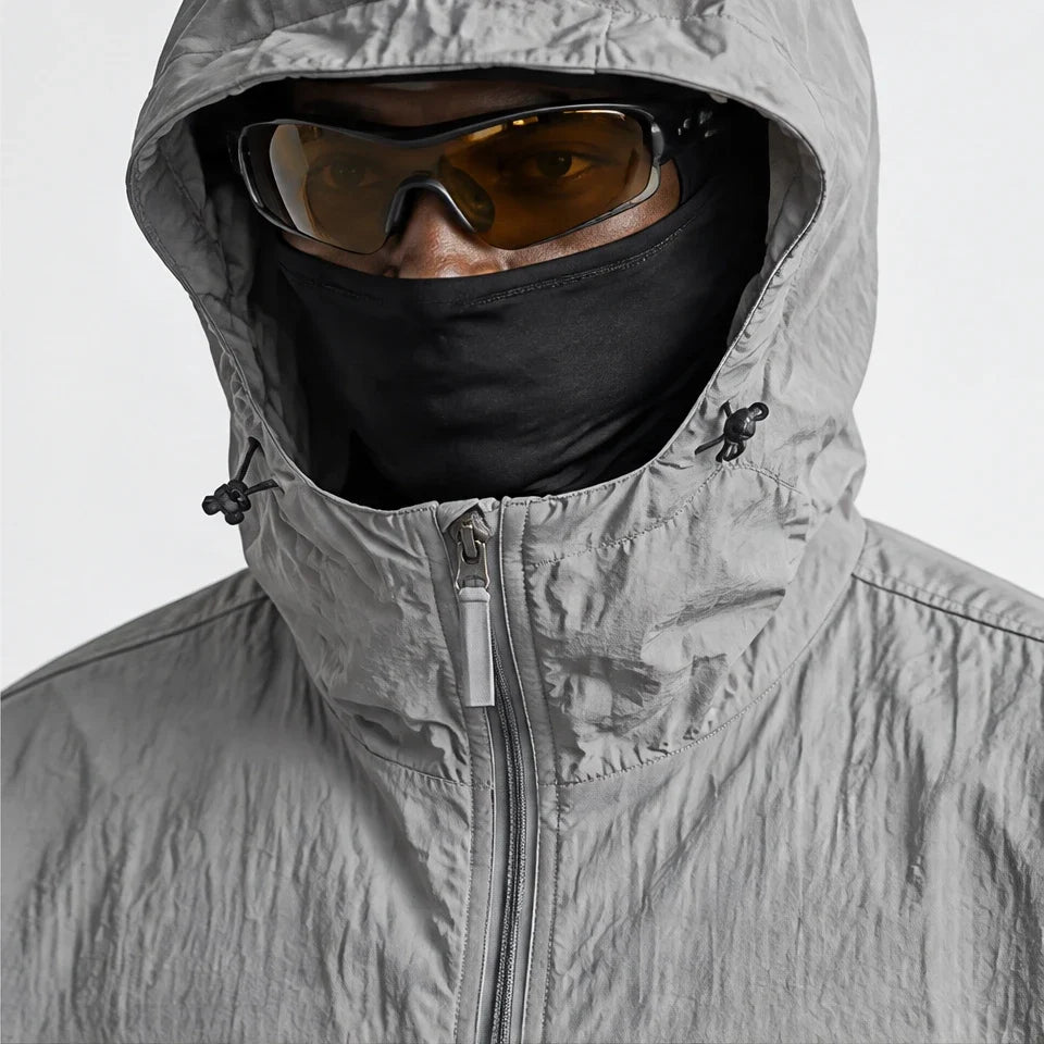 Flurry - Unisex Water-Repellent & Windproof Hooded Lightweight Jacket - Grey