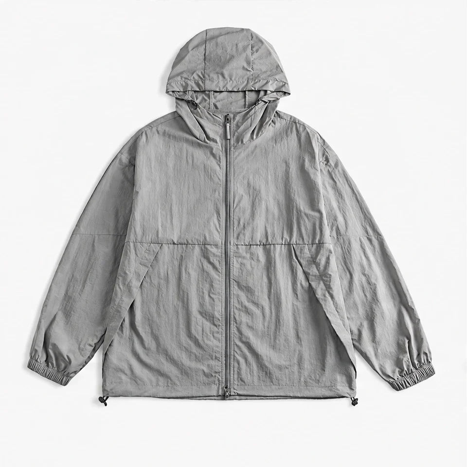 Flurry - Unisex Water-Repellent & Windproof Hooded Lightweight Jacket - Grey