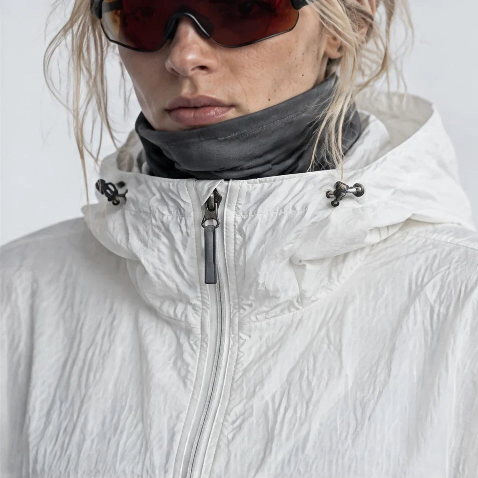 Flurry - Unisex Water-Repellent & Windproof Hooded Lightweight Jacket - White