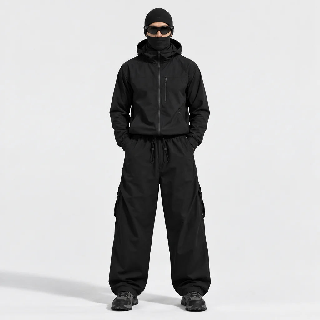 Ghyll - Unisex Water-Repellent & Quick-Dry Cargo Fit Hiking Trousers - Black