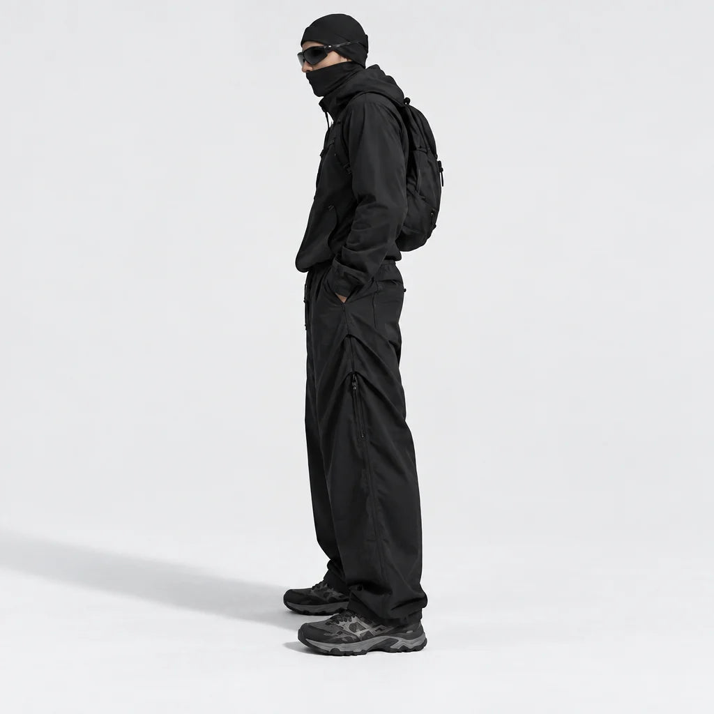 Ghyll - Unisex Water-Repellent & Quick-Dry Cargo Fit Hiking Trousers - Black