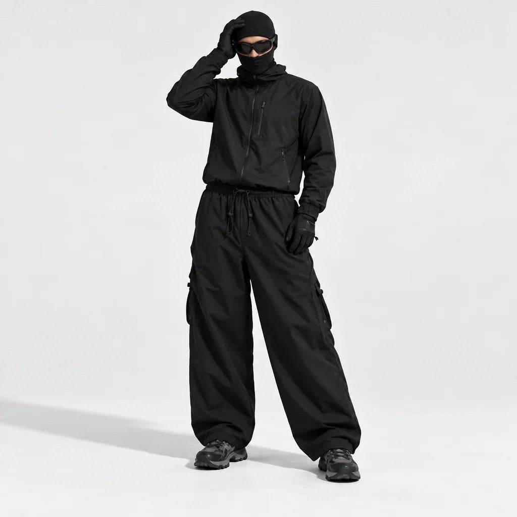 Ghyll - Unisex Water-Repellent & Quick-Dry Cargo Fit Hiking Trousers - Black