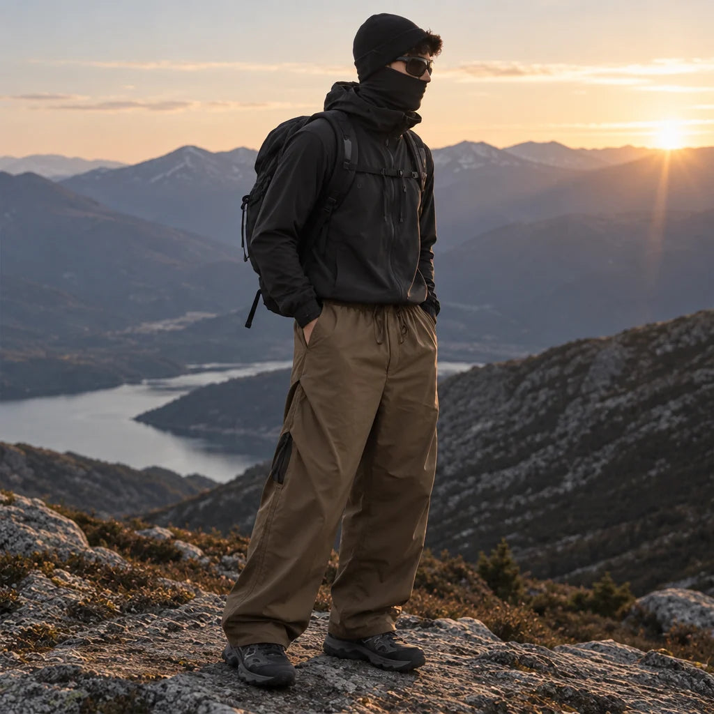Ghyll - Unisex Water-Repellent & Quick-Dry Cargo Fit Hiking Trousers - Brown