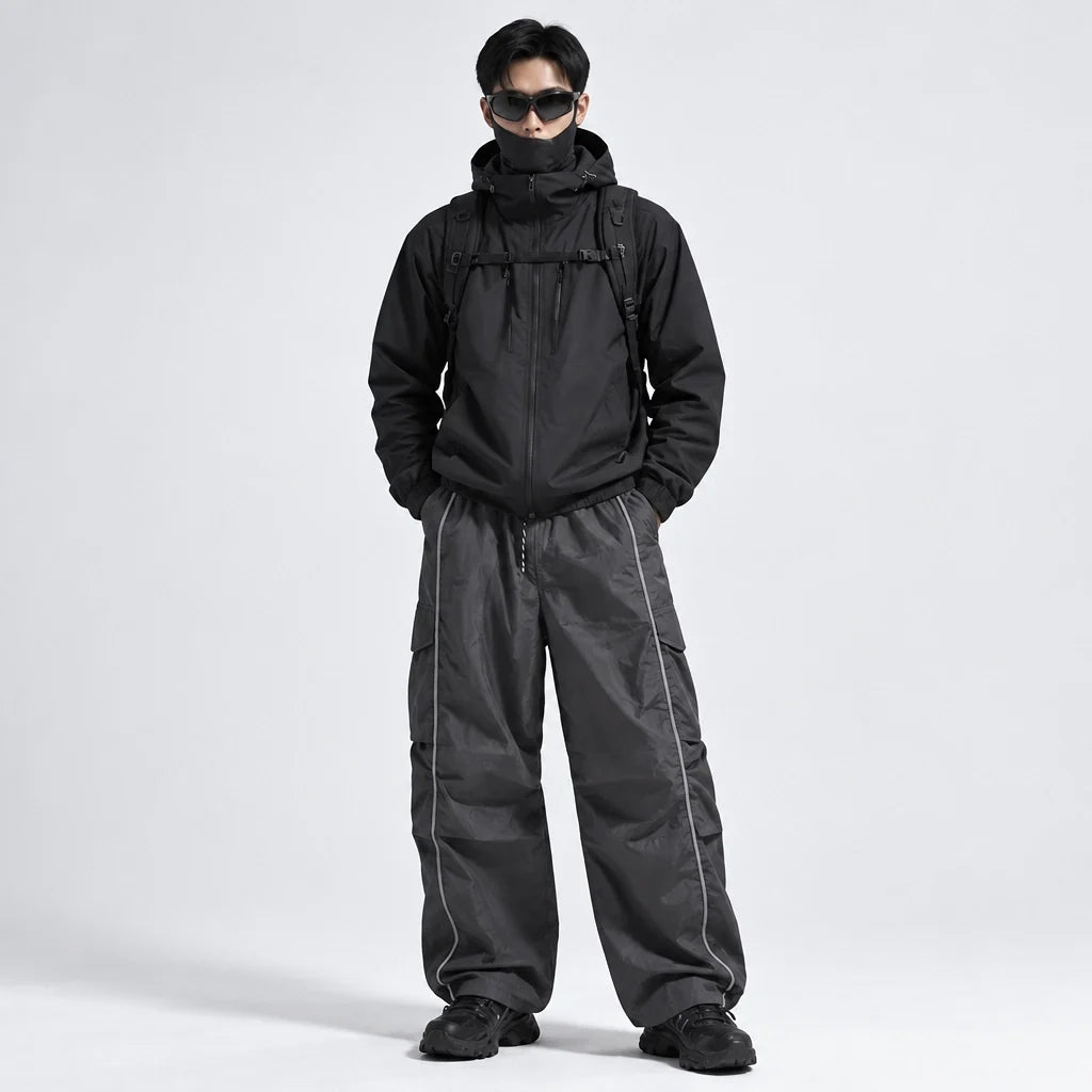 Brow - Unisex Water-Repellent & Quick-Dry Wide-Leg Hiking Trousers - Dark Grey