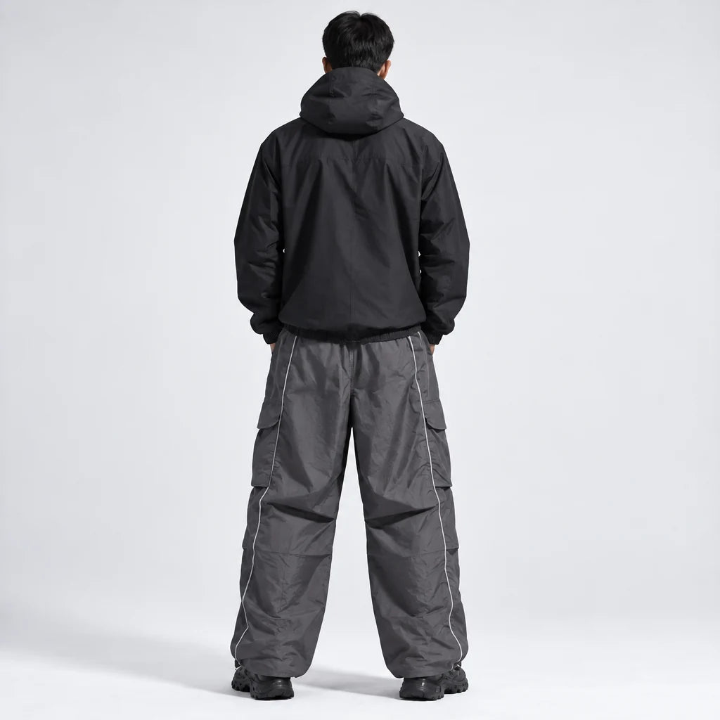 Brow - Unisex Water-Repellent & Quick-Dry Wide-Leg Hiking Trousers - Dark Grey