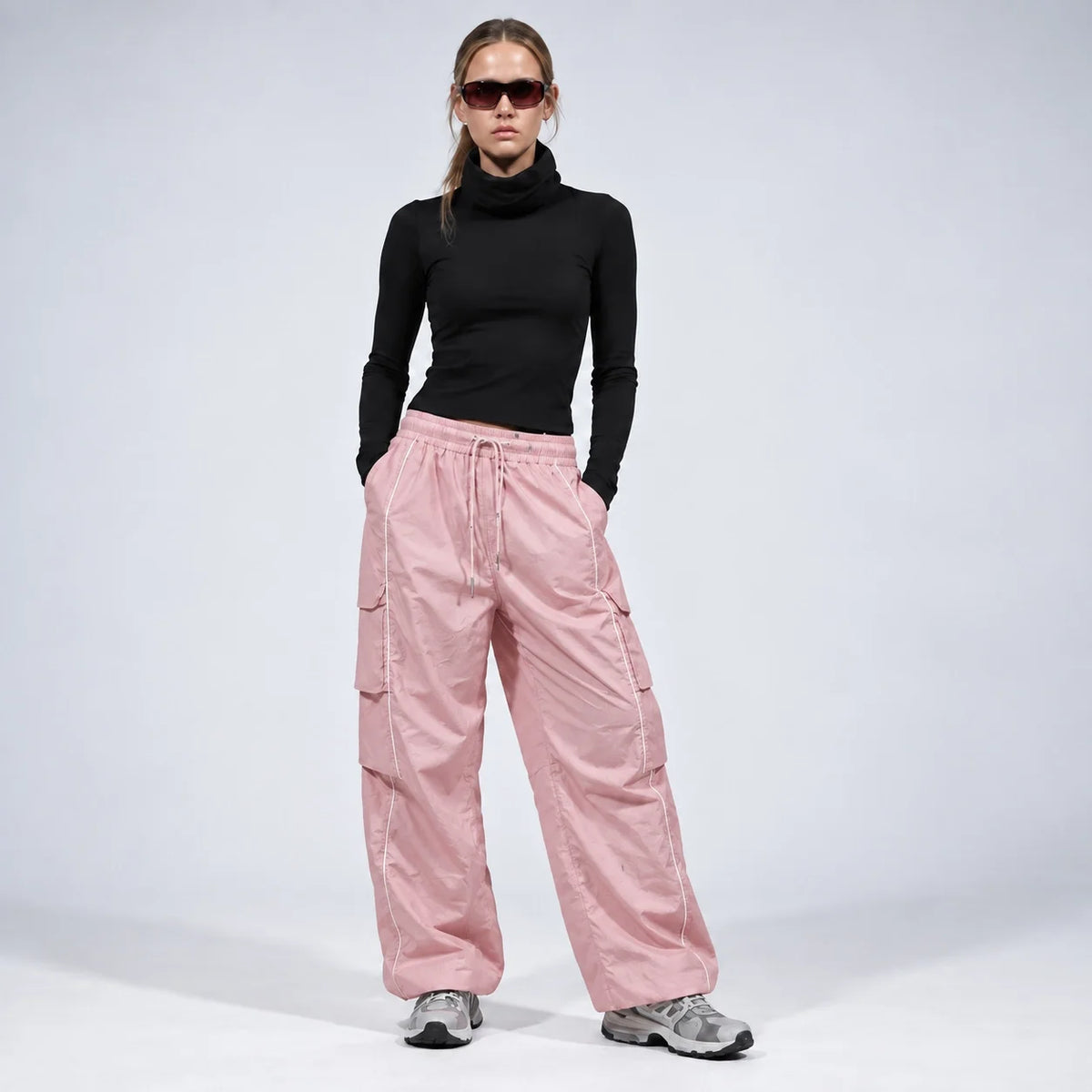 Brow - Unisex Water-Repellent & Quick-Dry Wide-Leg Hiking Trousers - Pink