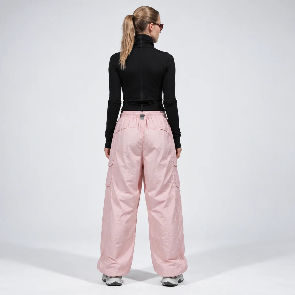 Brow - Unisex Water-Repellent & Quick-Dry Wide-Leg Hiking Trousers - Pink