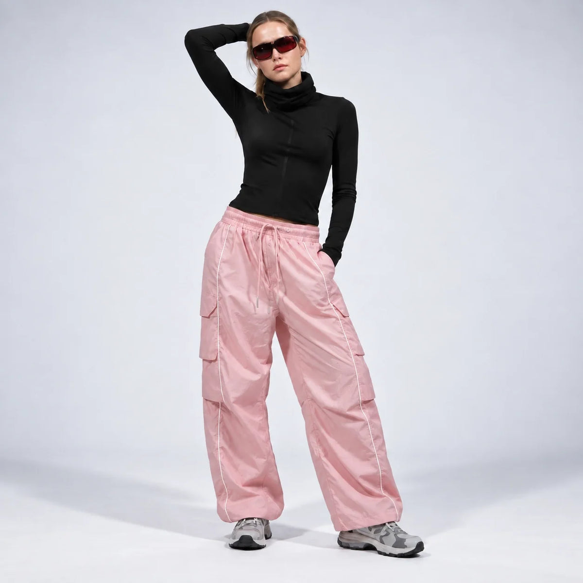 Brow - Unisex Water-Repellent & Quick-Dry Wide-Leg Hiking Trousers - Pink