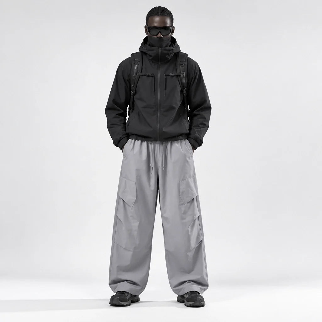 Weald - Unisex Water-Repellent & Quick-Dry Wide-Leg Hiking Trousers - Grey