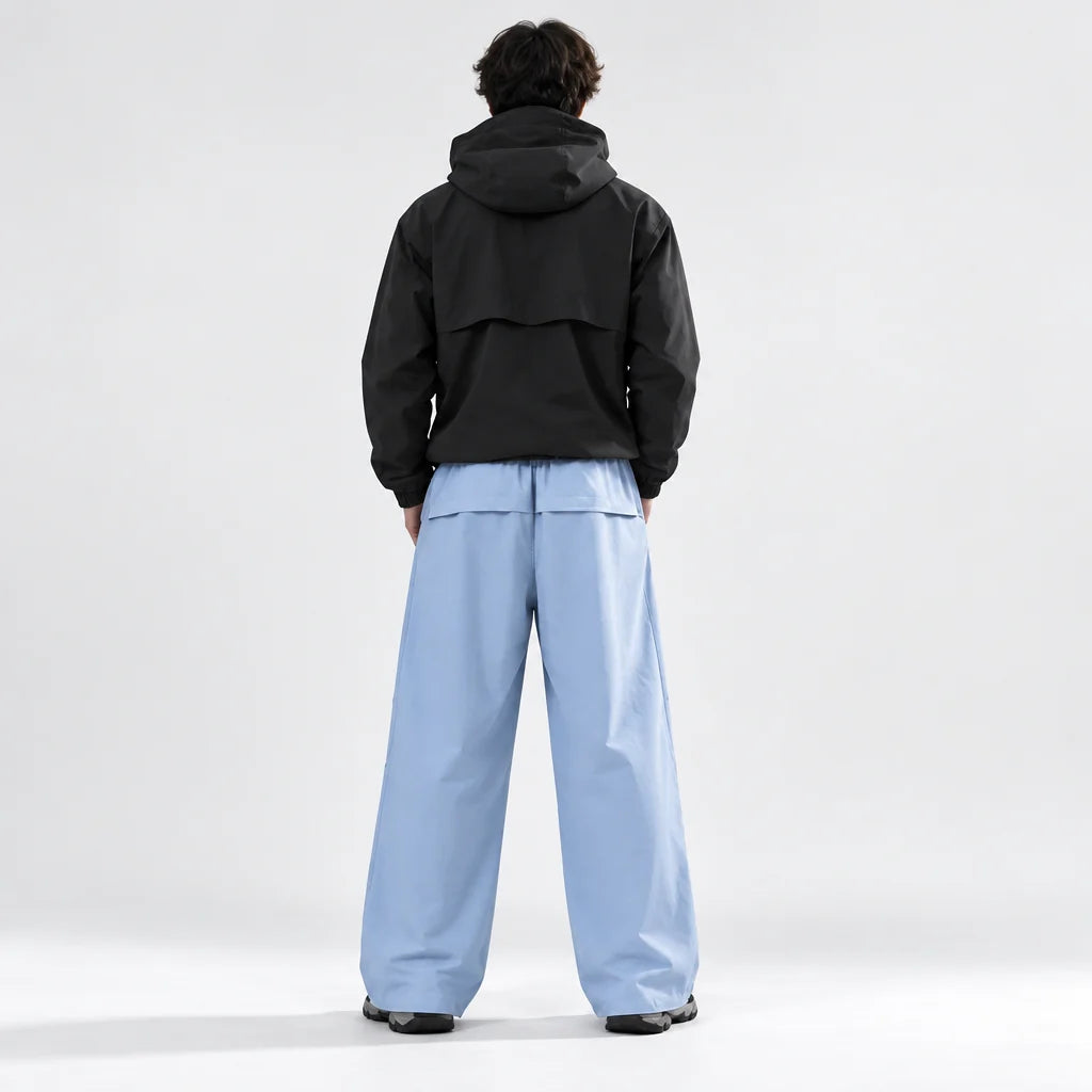 Weald - Unisex Water-Repellent & Quick-Dry Wide-Leg Hiking Trousers - Light Blue