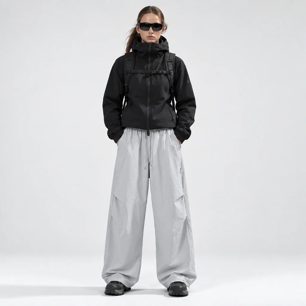 Weald - Unisex Water-Repellent & Quick-Dry Wide-Leg Hiking Trousers - Light Grey