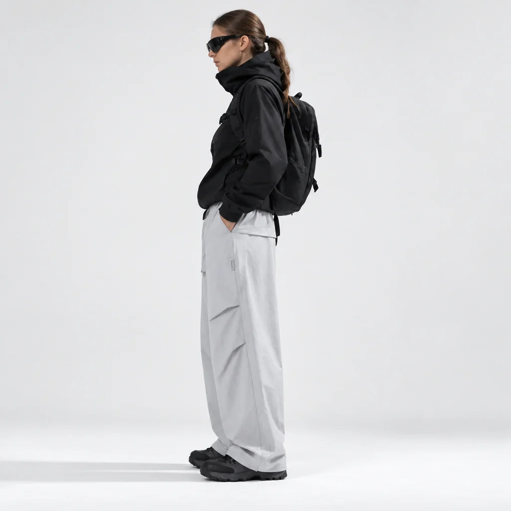 Weald - Unisex Water-Repellent & Quick-Dry Wide-Leg Hiking Trousers - Light Grey