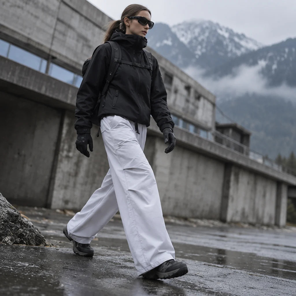 Weald - Unisex Water-Repellent & Quick-Dry Wide-Leg Hiking Trousers - Light Grey