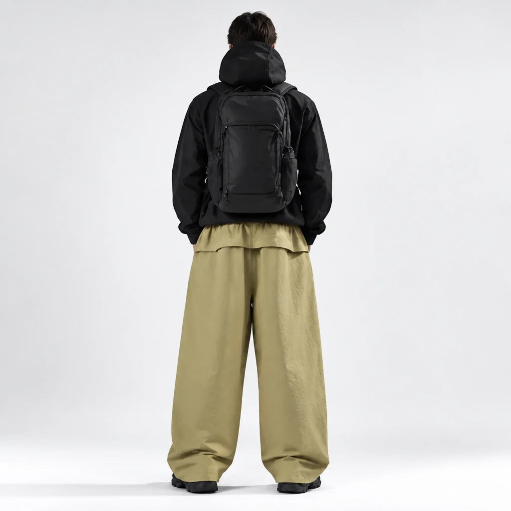 Weald - Unisex Water-Repellent & Quick-Dry Wide-Leg Hiking Trousers - Mustard Yellow