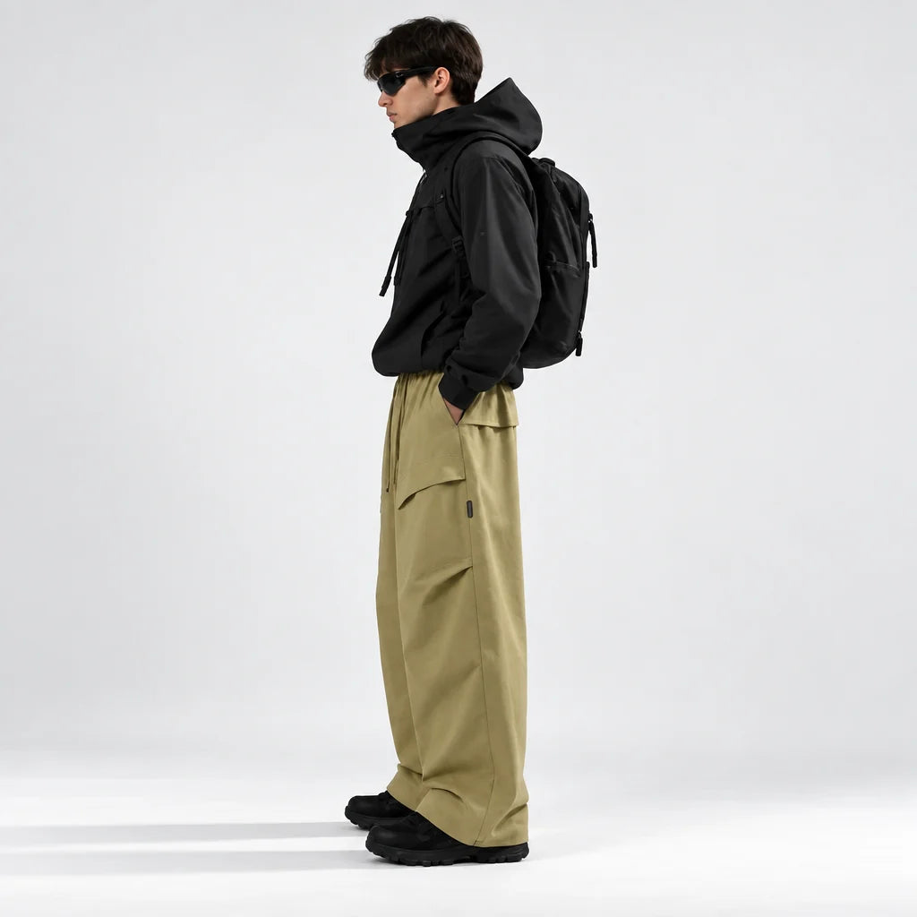 Weald - Unisex Water-Repellent & Quick-Dry Wide-Leg Hiking Trousers - Mustard Yellow