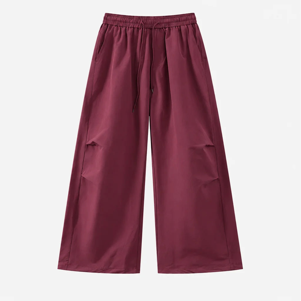 Weald - Unisex Water-Repellent & Quick-Dry Wide-Leg Hiking Trousers - Red