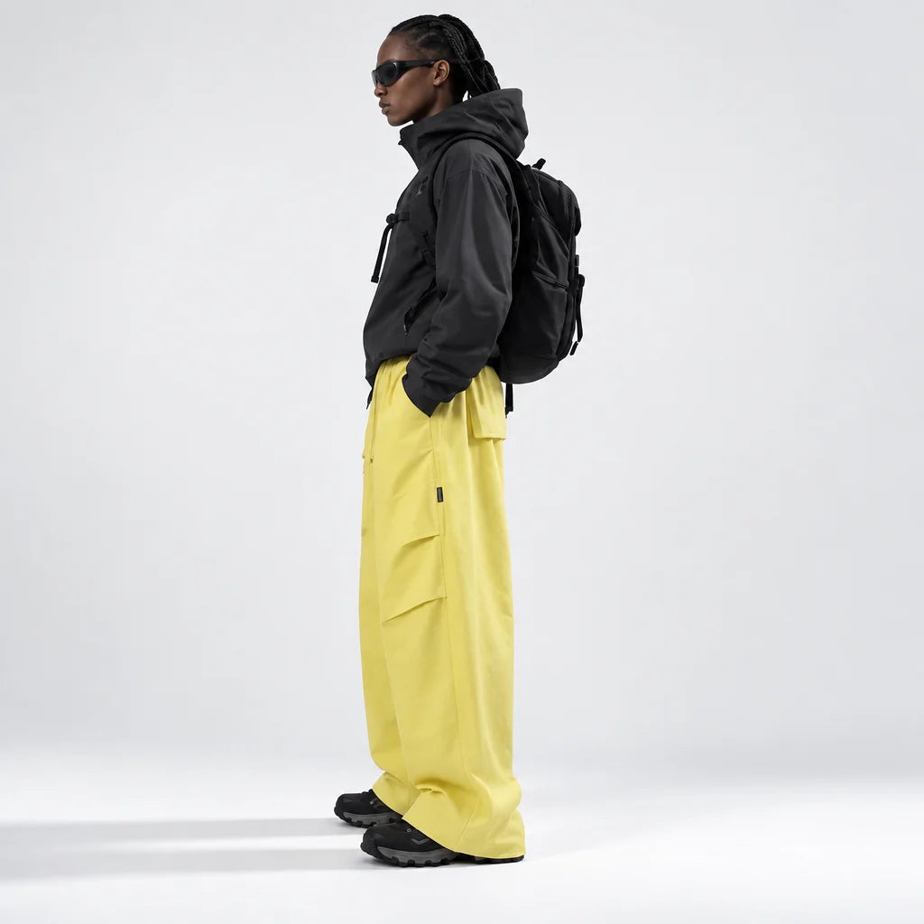 Weald - Unisex Water-Repellent & Quick-Dry Wide-Leg Hiking Trousers - Yellow