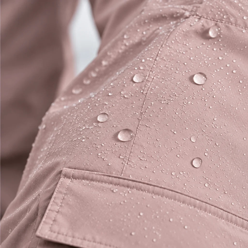 Bise - Unisex Quick-Dry Windproof & Wide-Leg Waterproof Trousers - Pink