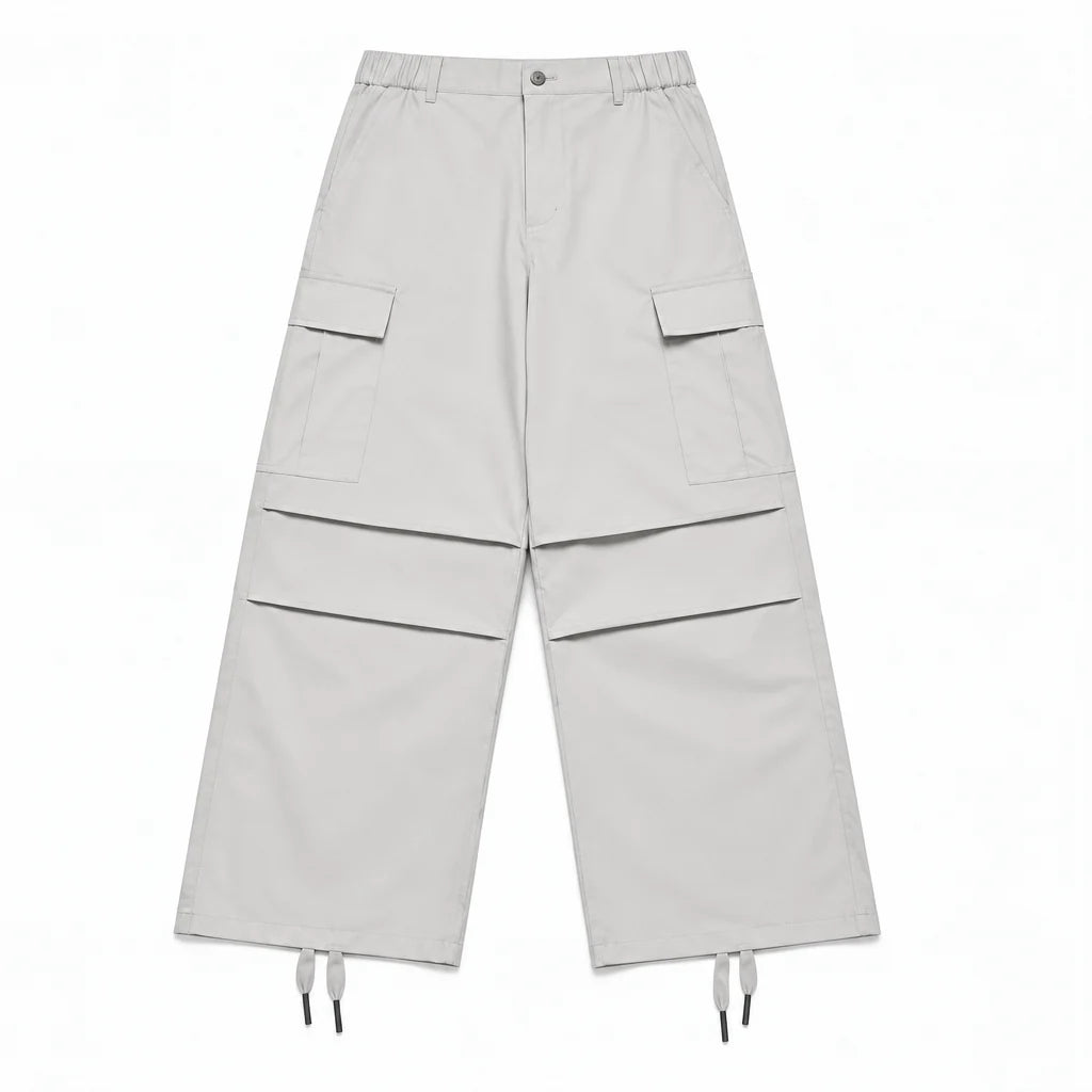 Bise - Unisex Quick-Dry Windproof & Wide-Leg Waterproof Trousers - White