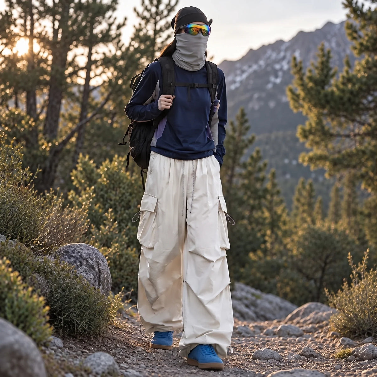 Ling - Unisex Water-Repellent & Quick-Dry UPF50+ Hiking Trousers - Apricot