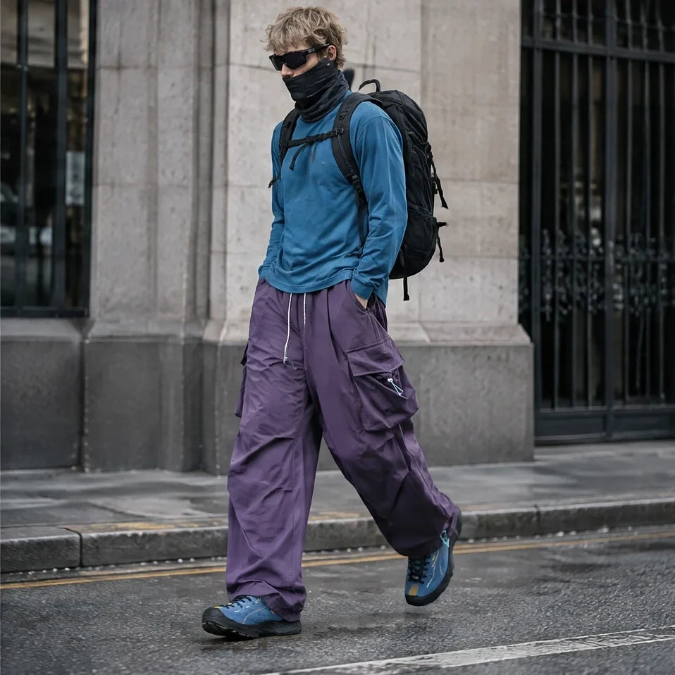 Ling - Unisex Water-Repellent & Quick-Dry UPF50+ Hiking Trousers - Deep Purple