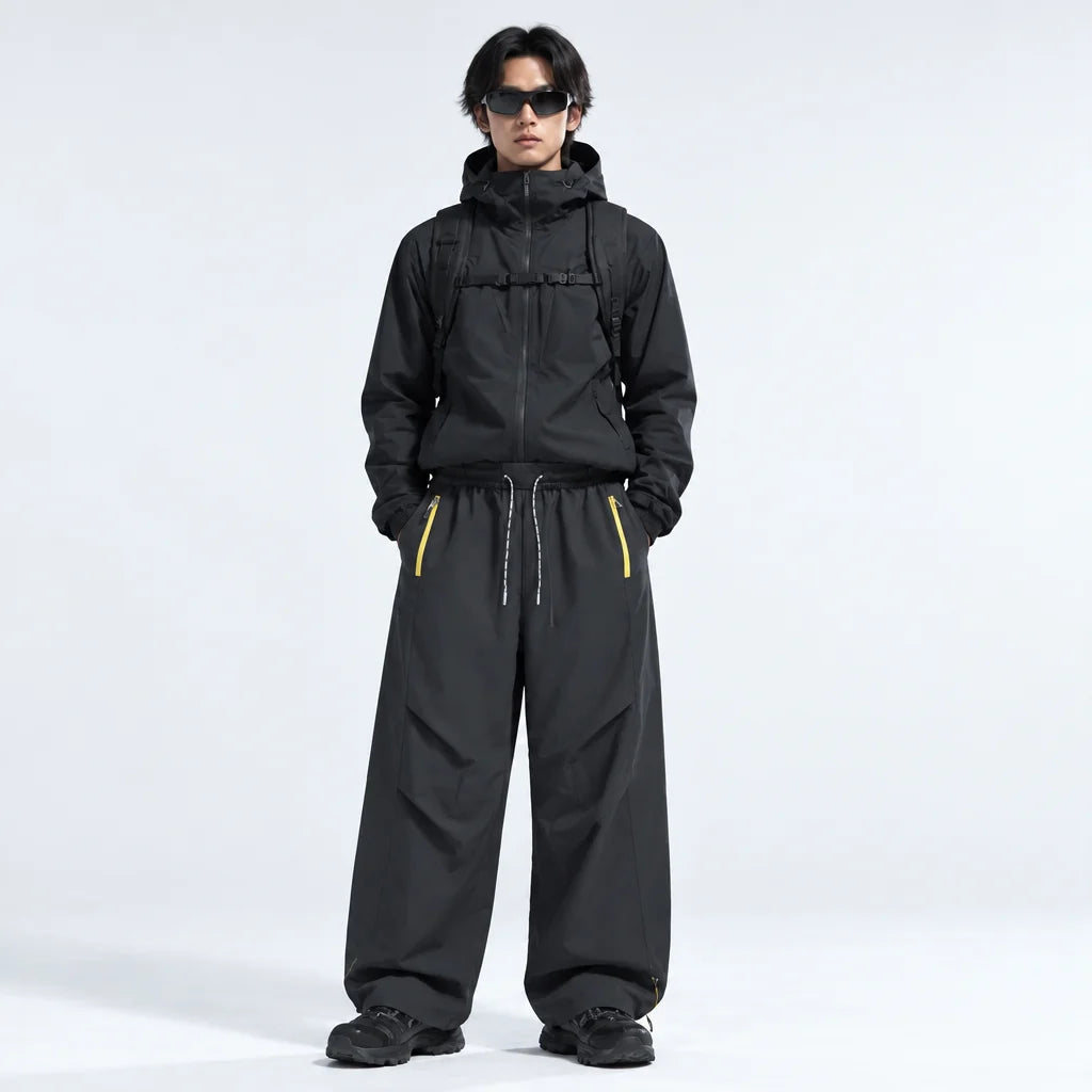 Smirr - Unisex Quick-Dry Windproof & Straight-Leg Waterproof Trousers - Dark Grey