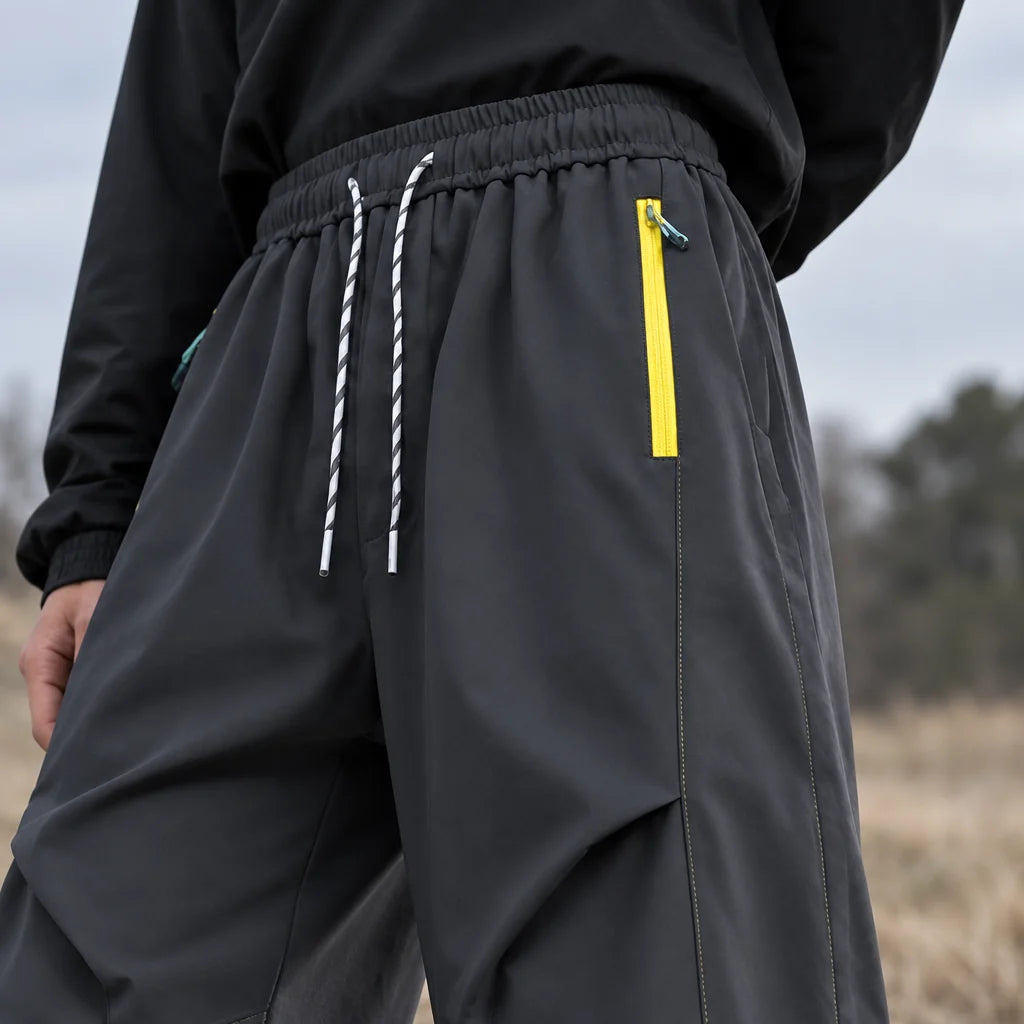 Smirr - Unisex Quick-Dry Windproof & Straight-Leg Waterproof Trousers - Dark Grey
