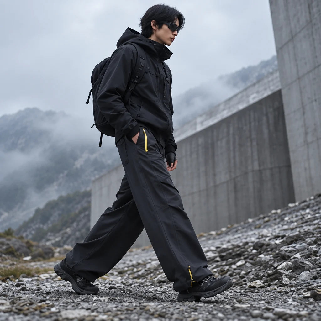 Smirr - Unisex Quick-Dry Windproof & Straight-Leg Waterproof Trousers - Dark Grey