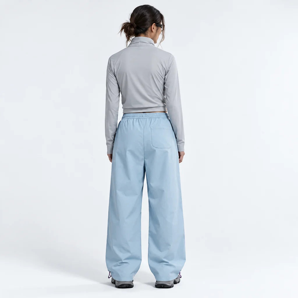 Smirr - Unisex Quick-Dry Windproof & Straight-Leg Waterproof Trousers - Light Blue