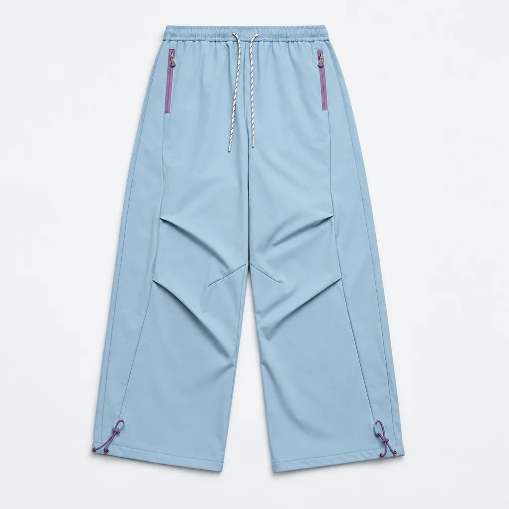 Smirr - Unisex Quick-Dry Windproof & Straight-Leg Waterproof Trousers - Light Blue