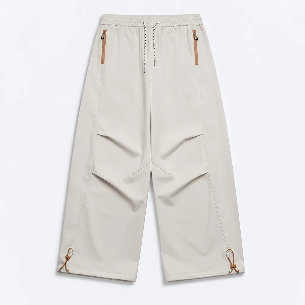 Smirr - Unisex Quick-Dry Windproof & Straight-Leg Waterproof Trousers - White
