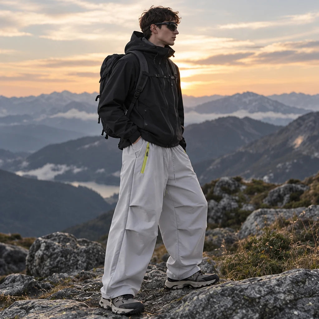 Heath - Unisex Water-Repellent & Quick-Dry Wrinkle-Free Hiking Trousers - Light Blue