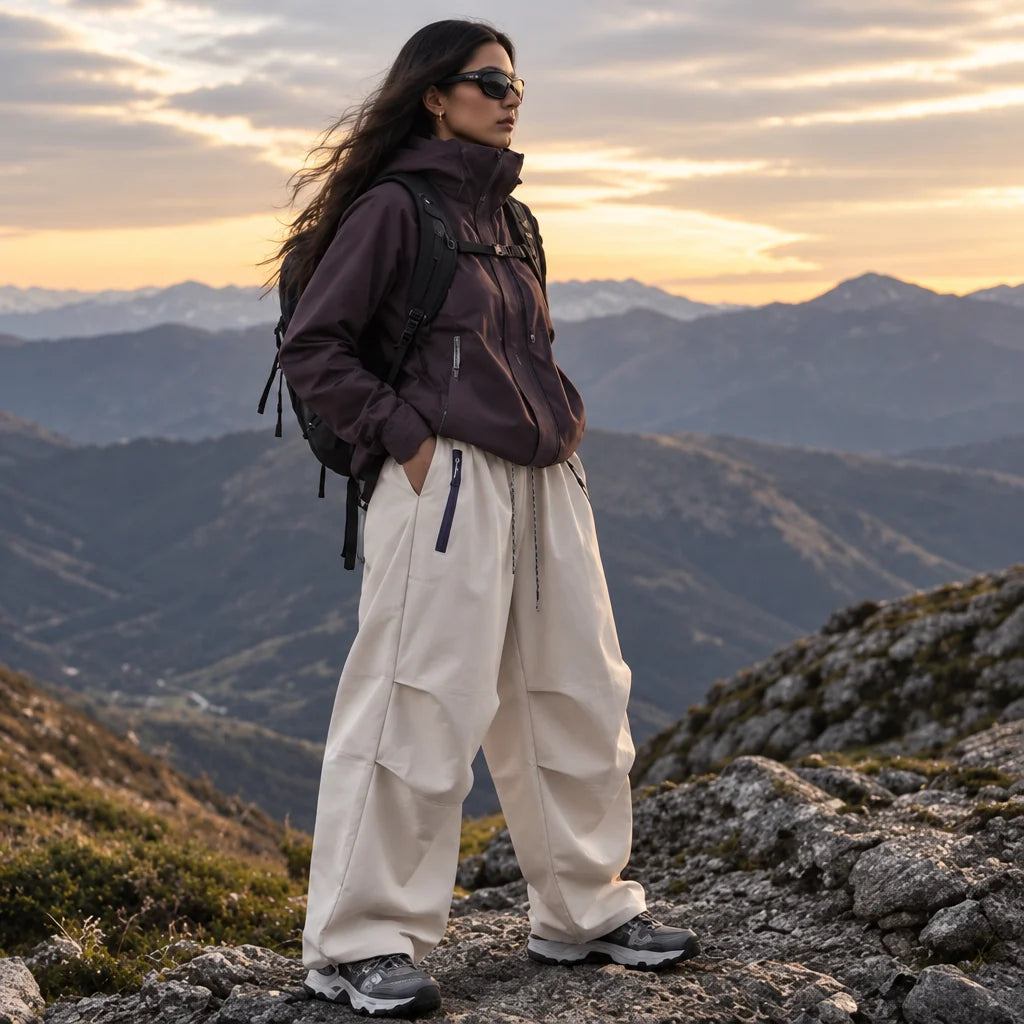 Heath - Unisex Water-Repellent & Quick-Dry Wrinkle-Free Hiking Trousers - White