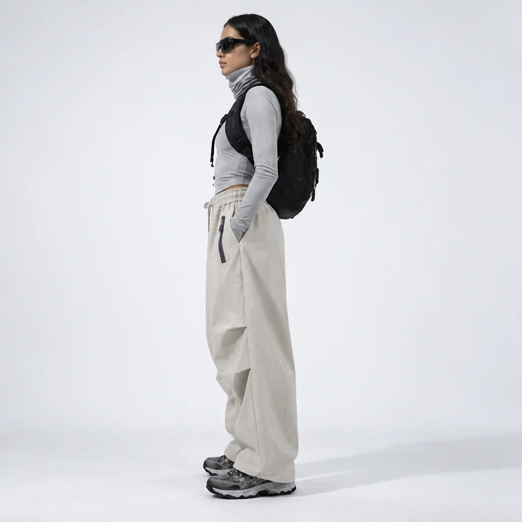 Heath - Unisex Water-Repellent & Quick-Dry Wrinkle-Free Hiking Trousers - White