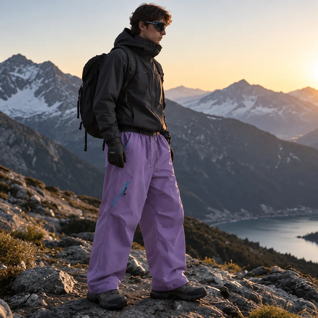 Rigg - Unisex Water-Repellent & Quick-Dry Hiking Trousers - Purple