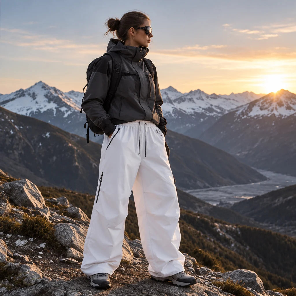 Rigg - Unisex Water-Repellent & Quick-Dry Hiking Trousers - White
