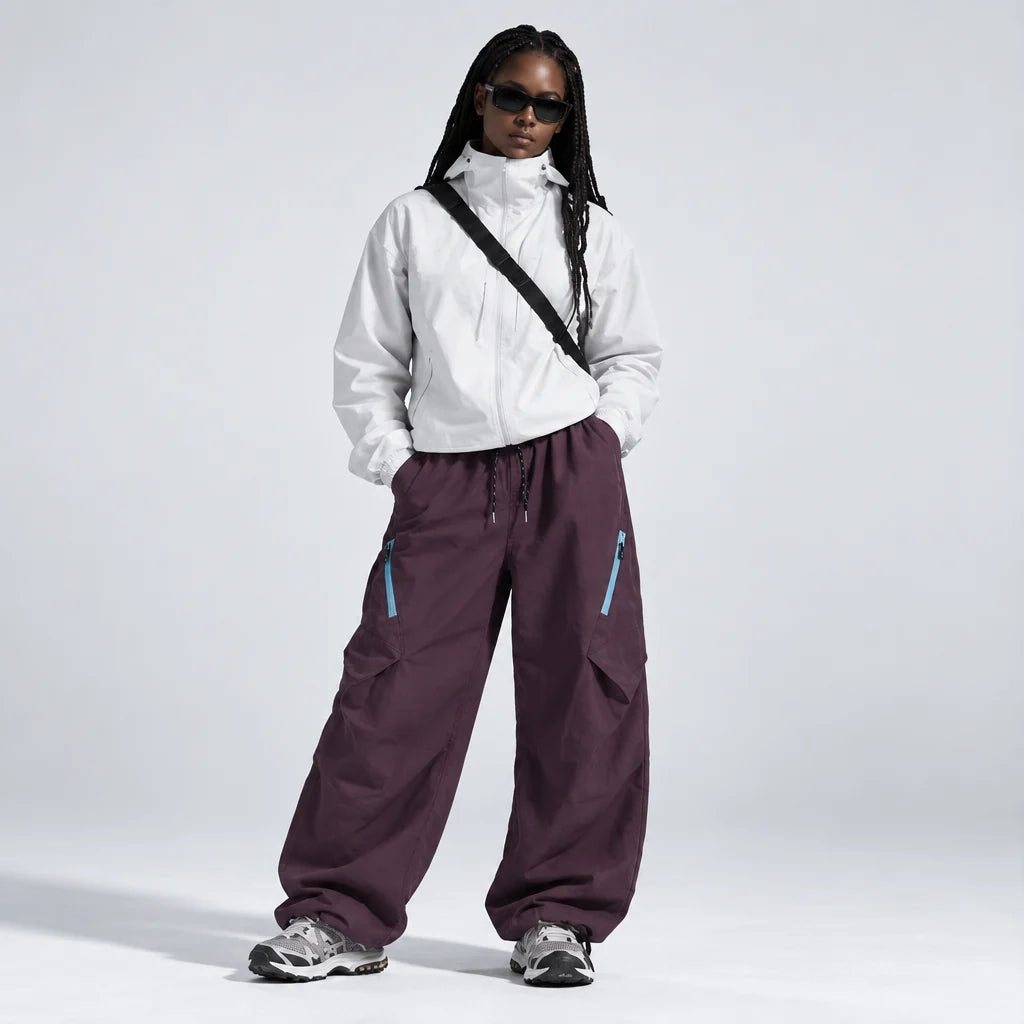 Blea - Unisex Water-Repellent & Quick-Dry Straight-Leg Hiking Trousers - Purple