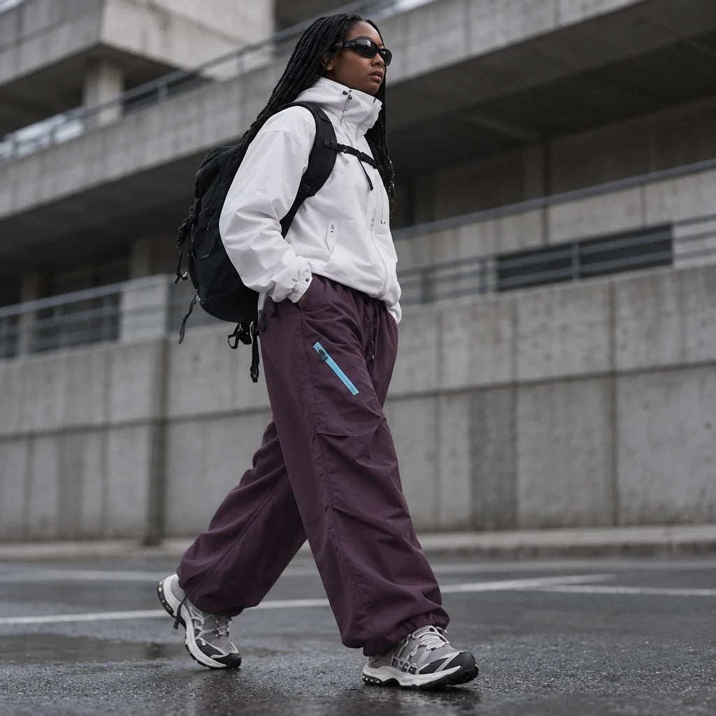 Blea - Unisex Water-Repellent & Quick-Dry Straight-Leg Hiking Trousers - Purple