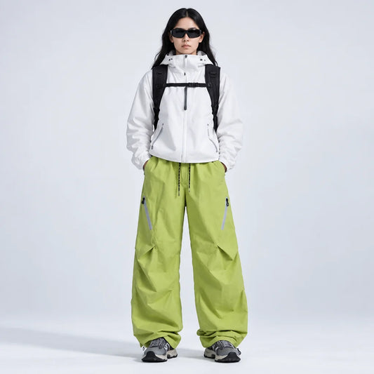 Blea - Unisex Water-Repellent & Quick-Dry Straight-Leg Hiking Trousers - Yellow Green
