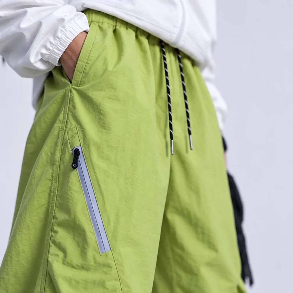Blea - Unisex Water-Repellent & Quick-Dry Straight-Leg Hiking Trousers - Yellow Green