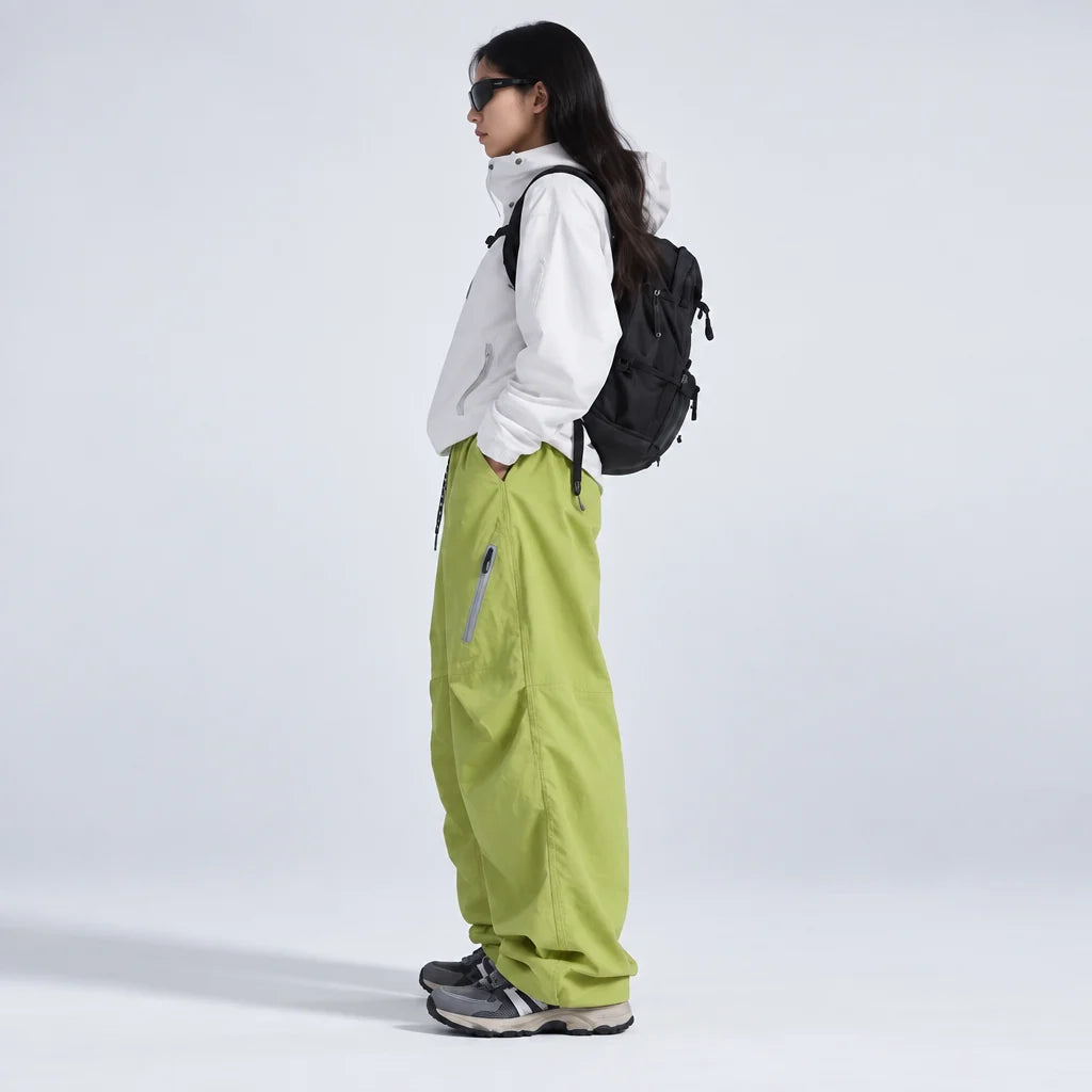 Blea - Unisex Water-Repellent & Quick-Dry Straight-Leg Hiking Trousers - Yellow Green