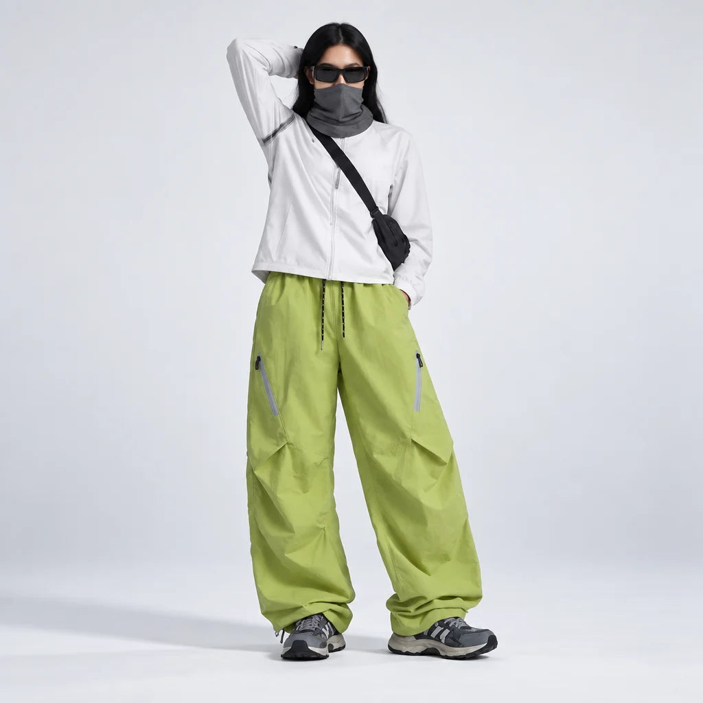 Blea - Unisex Water-Repellent & Quick-Dry Straight-Leg Hiking Trousers - Yellow Green