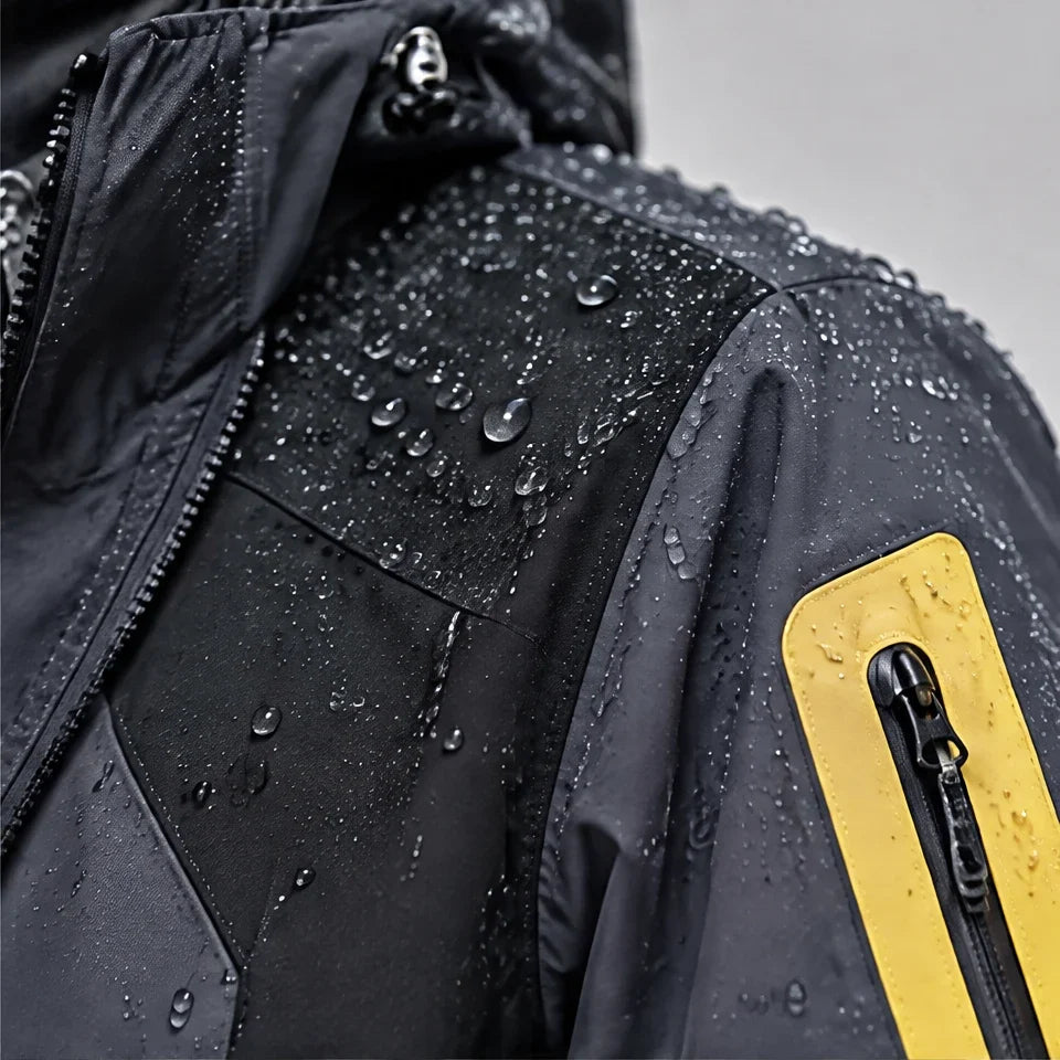 Haar - Mens Windproof Breathable & Laminated Waterproof Jacket - Grey