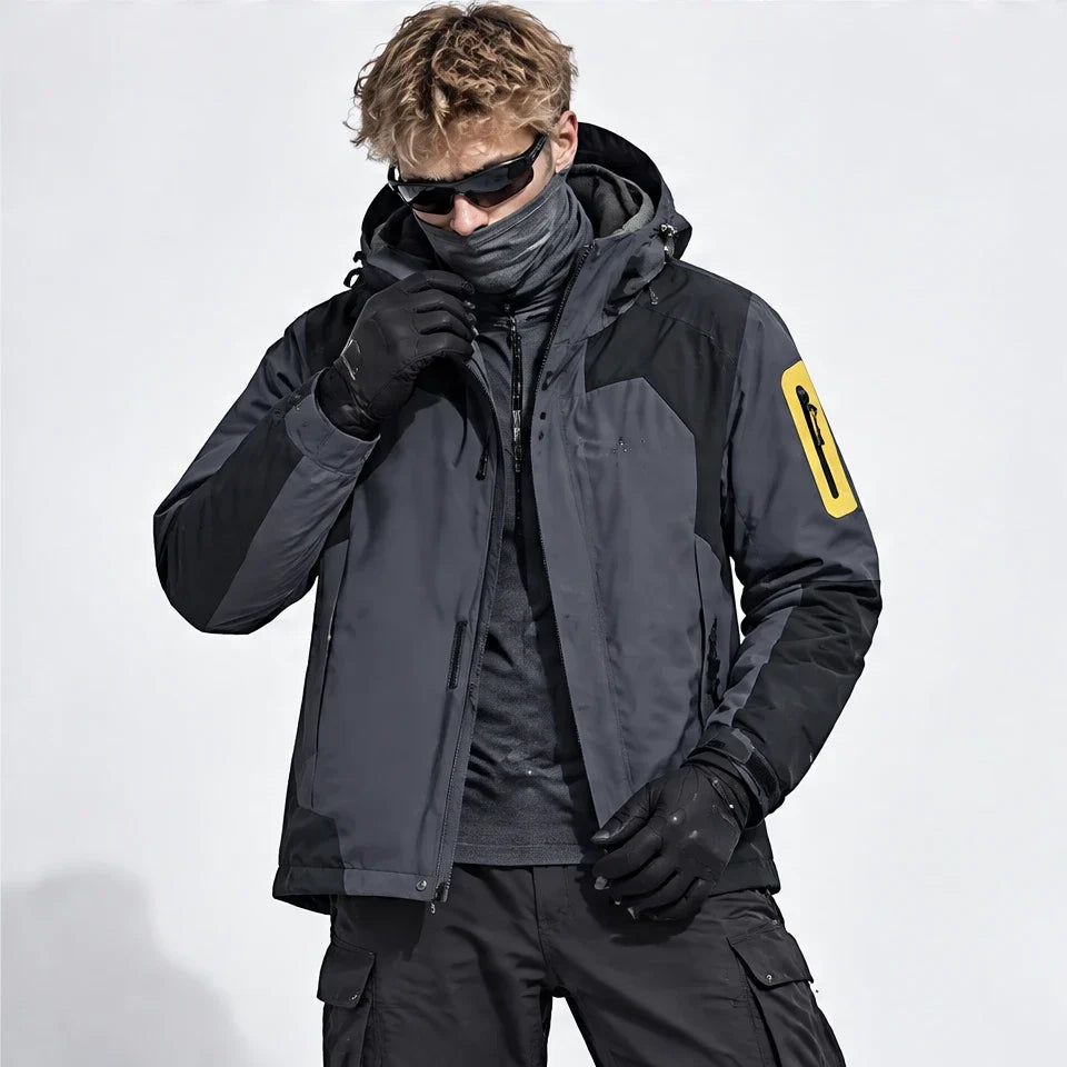 Haar - Mens Windproof Breathable & Laminated Waterproof Jacket - Grey