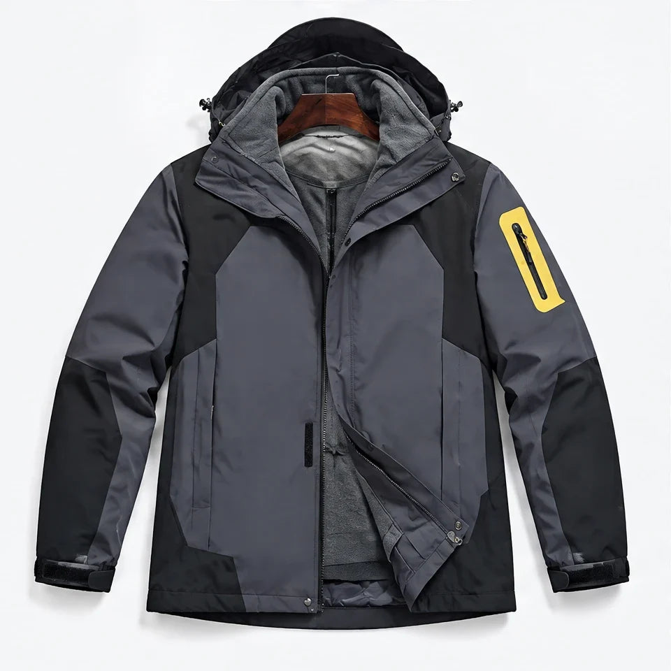 Haar - Mens Windproof Breathable & Laminated Waterproof Jacket - Grey